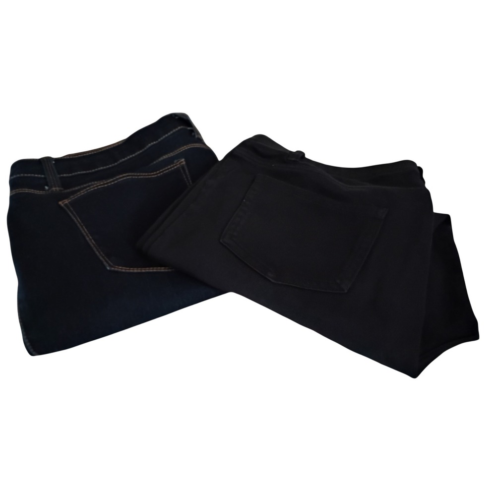 Lot 2 Teacher  Skinny Jeans 17 & Faded Glory Stretch Pants 16-18  Black Blue